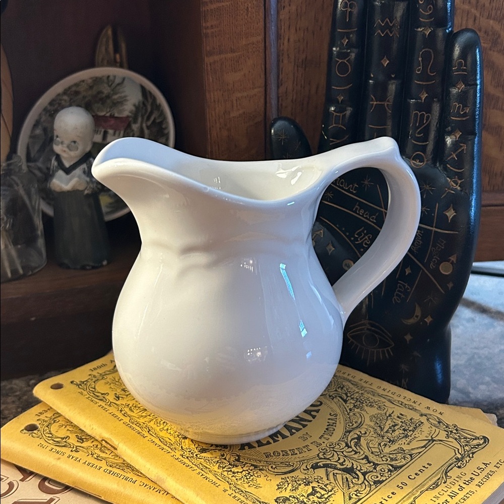 Vintage Pfaltzgraff Stoneware Chunky White Creamer